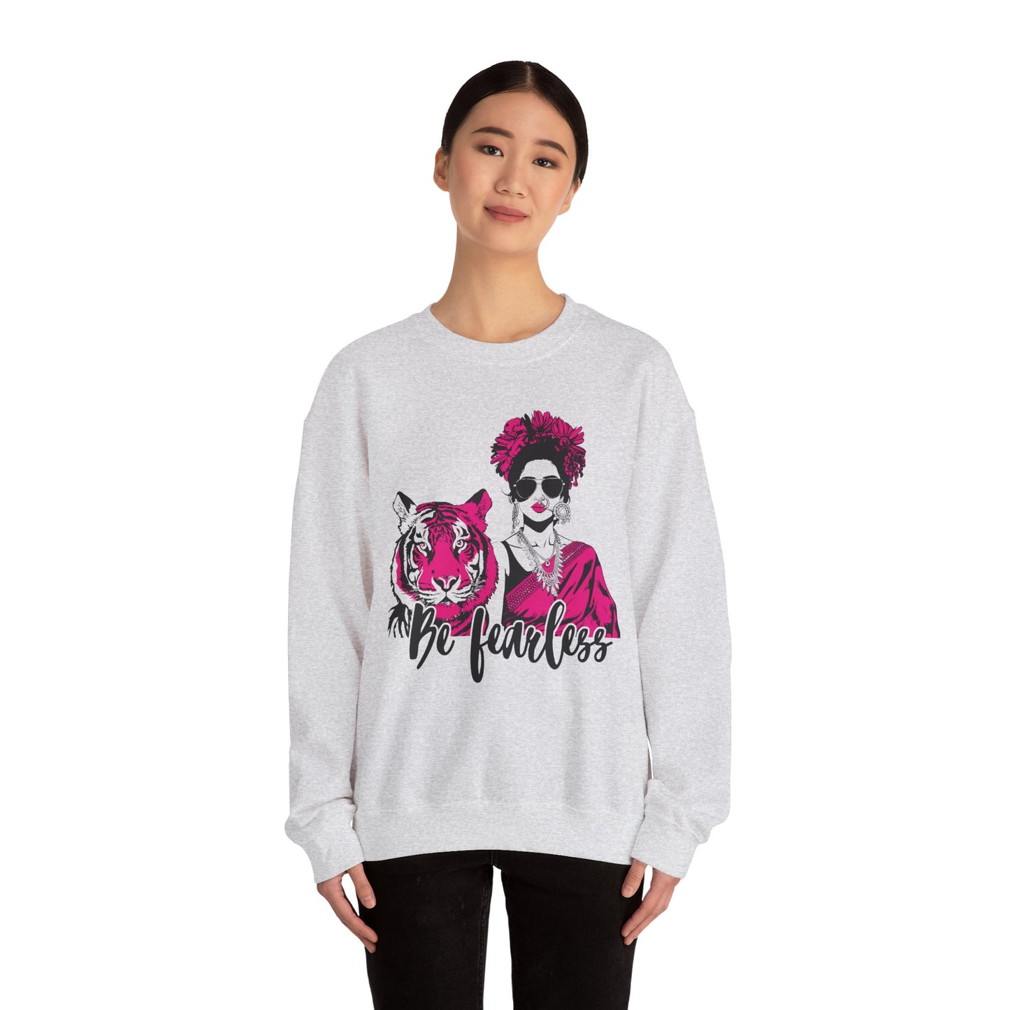 Be Fearless Bollywood South Asian Desi Girl Crewneck Sweatshirt