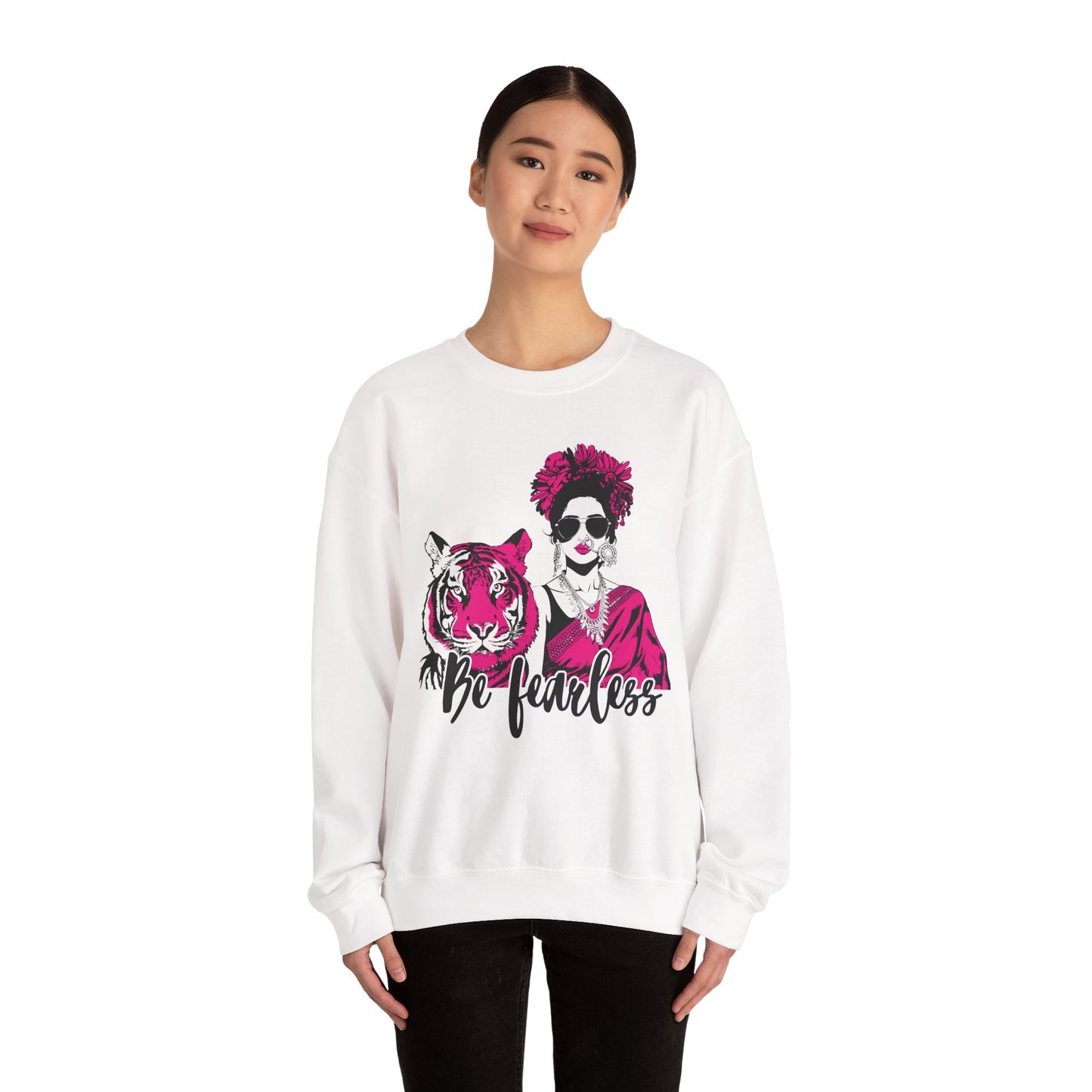Be Fearless Bollywood South Asian Desi Girl Crewneck Sweatshirt