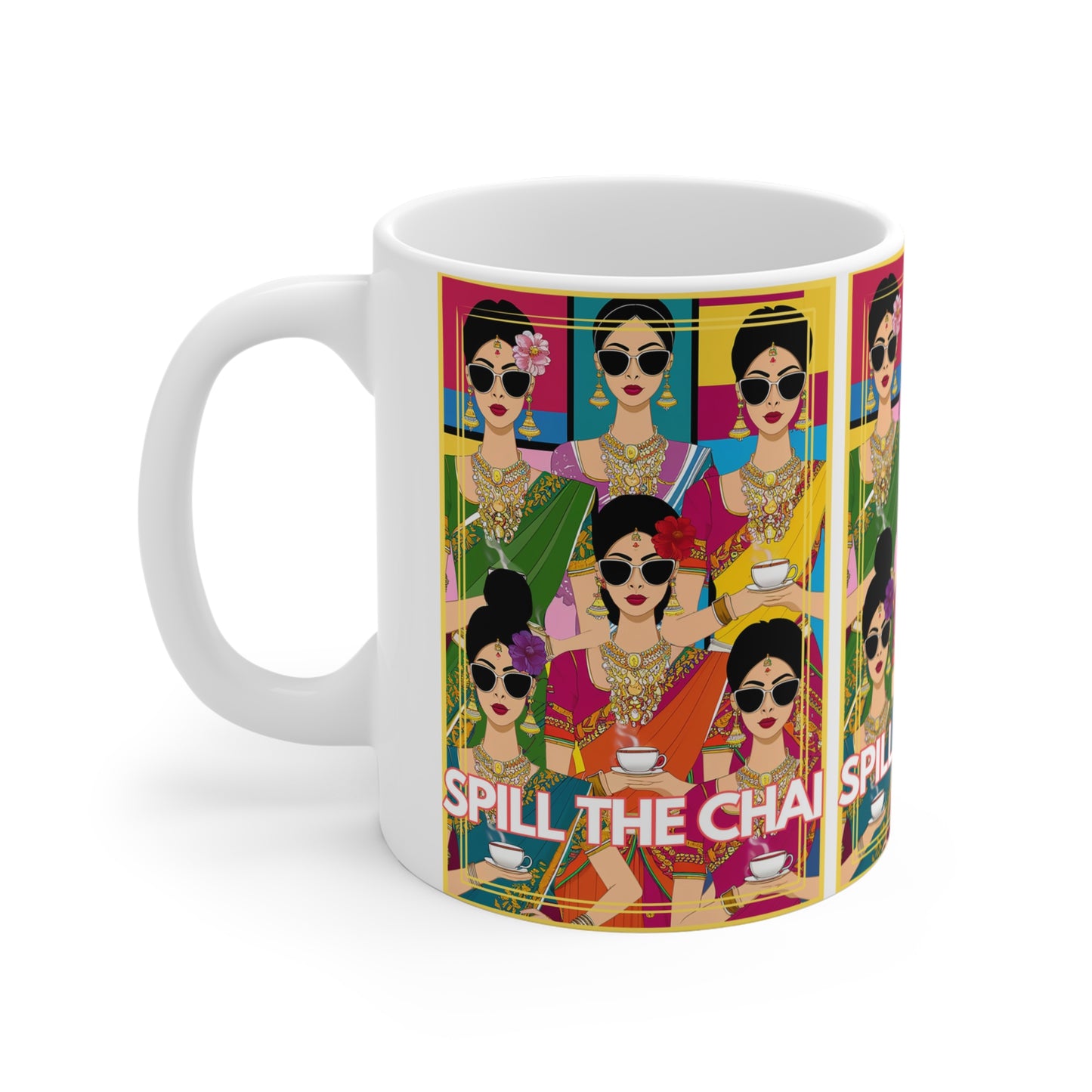 Spill The Chai Tea Lover Bollywood Desi Mug