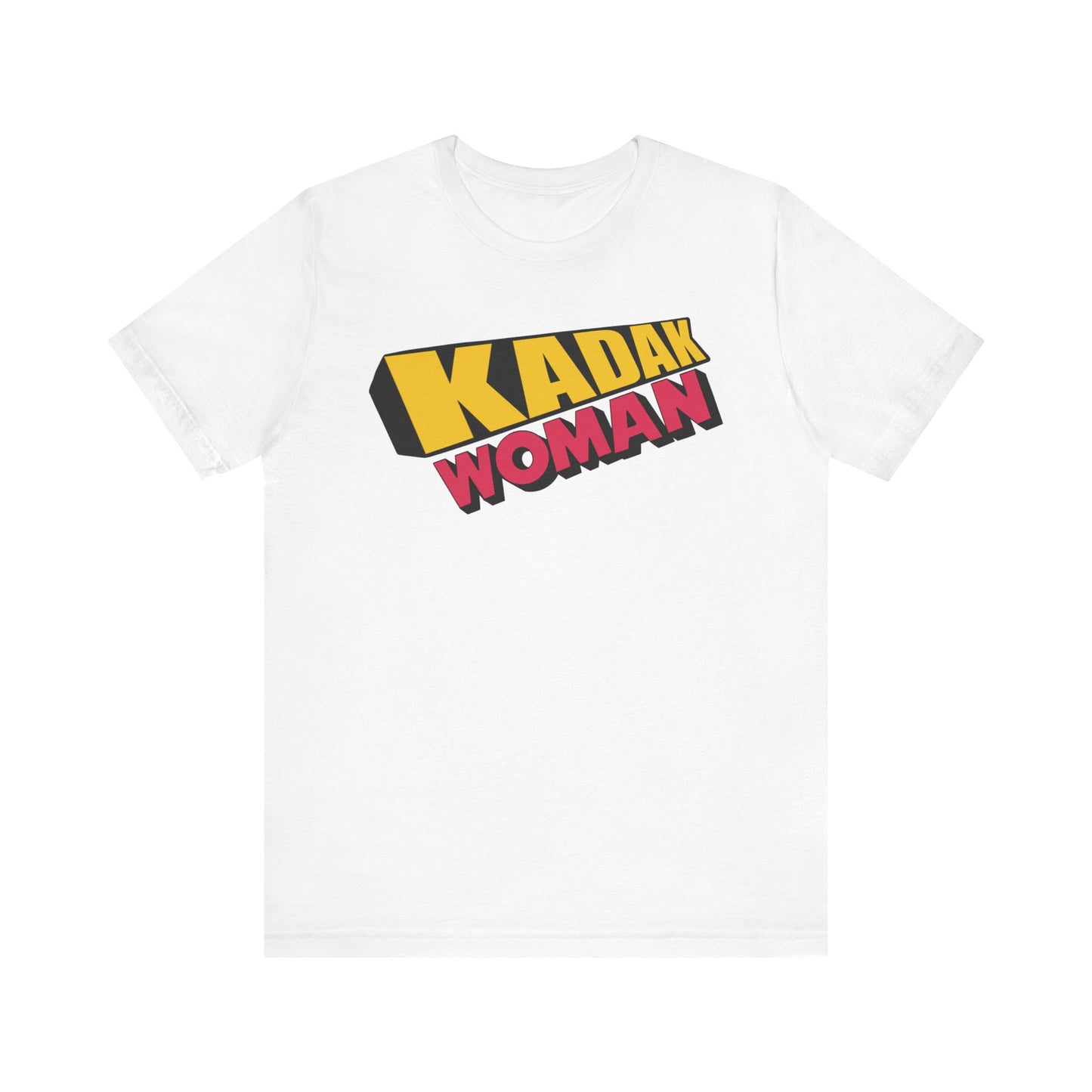 Kadak Woman Logo Bollywood South Asian Desi Girl Short Sleeve Tee