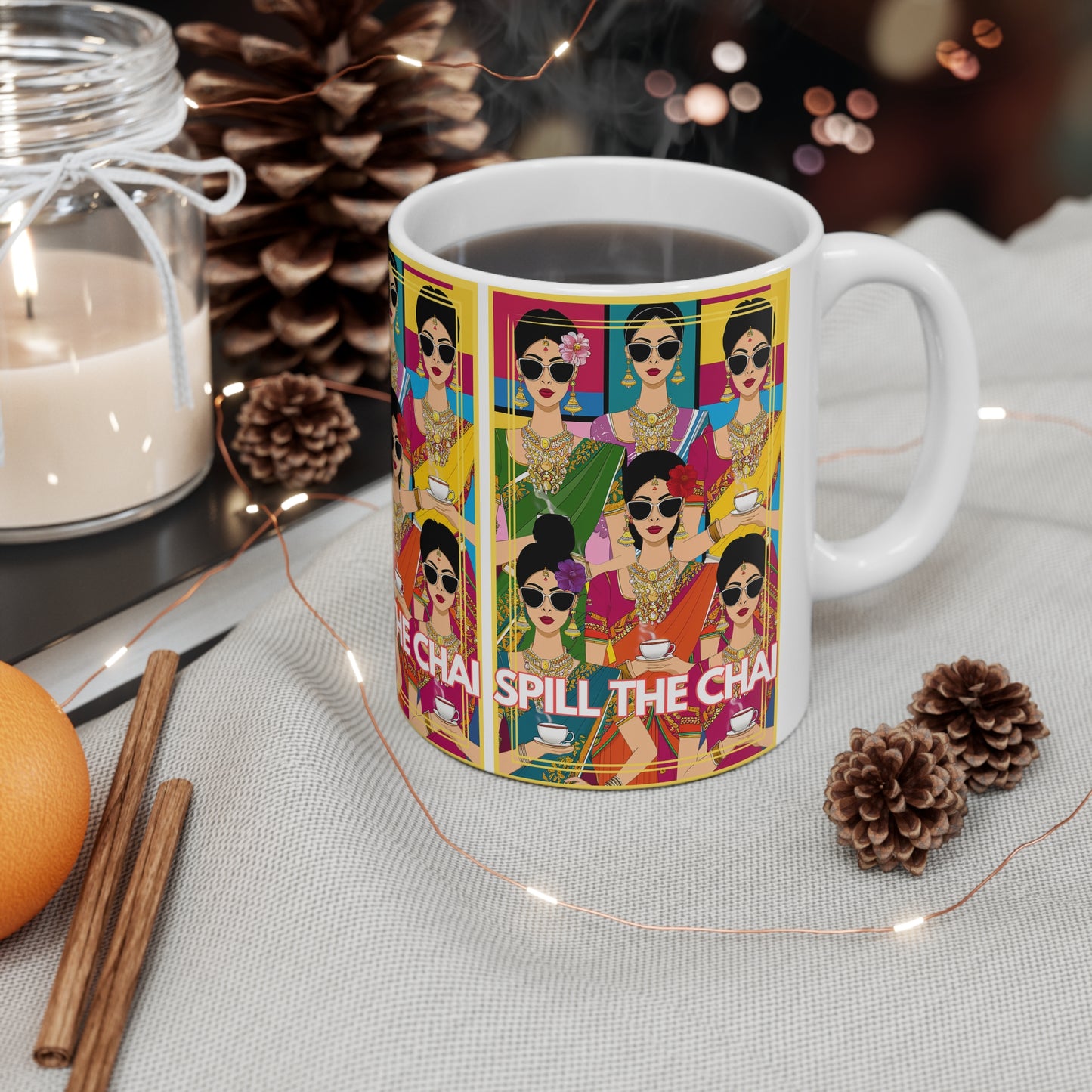 Spill The Chai Tea Lover Bollywood Desi Mug