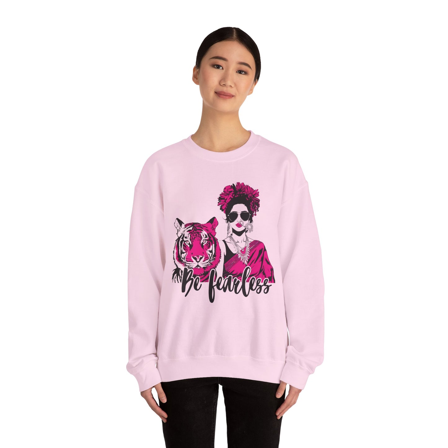 Be Fearless Bollywood South Asian Desi Girl Crewneck Sweatshirt