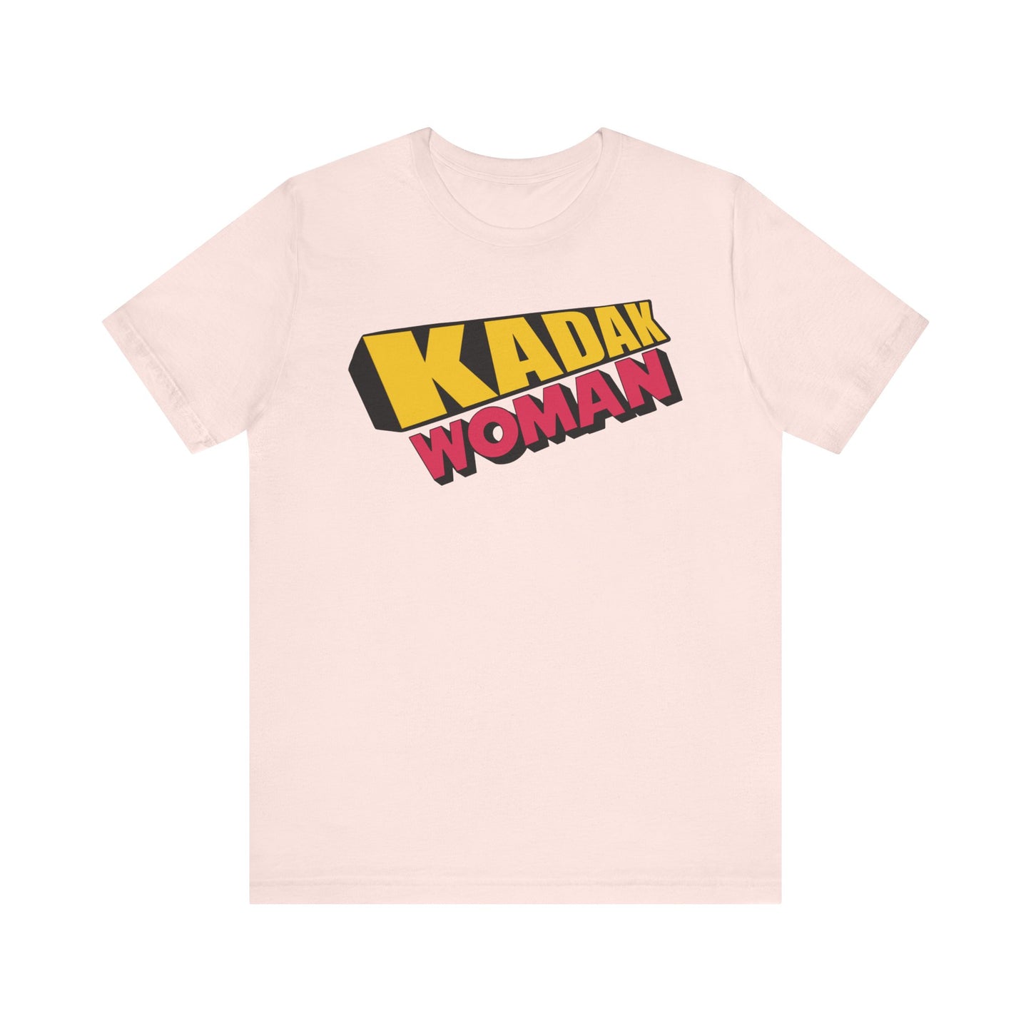 Kadak Woman Logo Bollywood South Asian Desi Girl Short Sleeve Tee