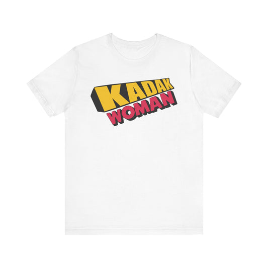 Kadak Woman Logo Bollywood South Asian Desi Girl Short Sleeve Tee