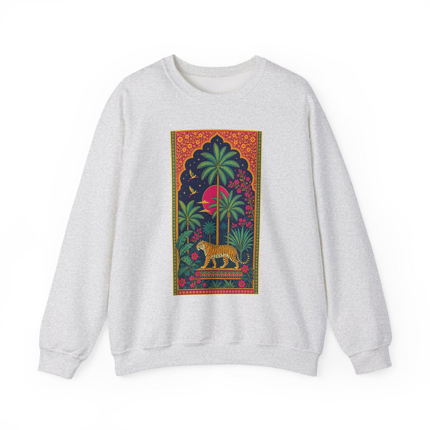 Desi Heritage Jungle Graphic Crewneck Sweatshirt