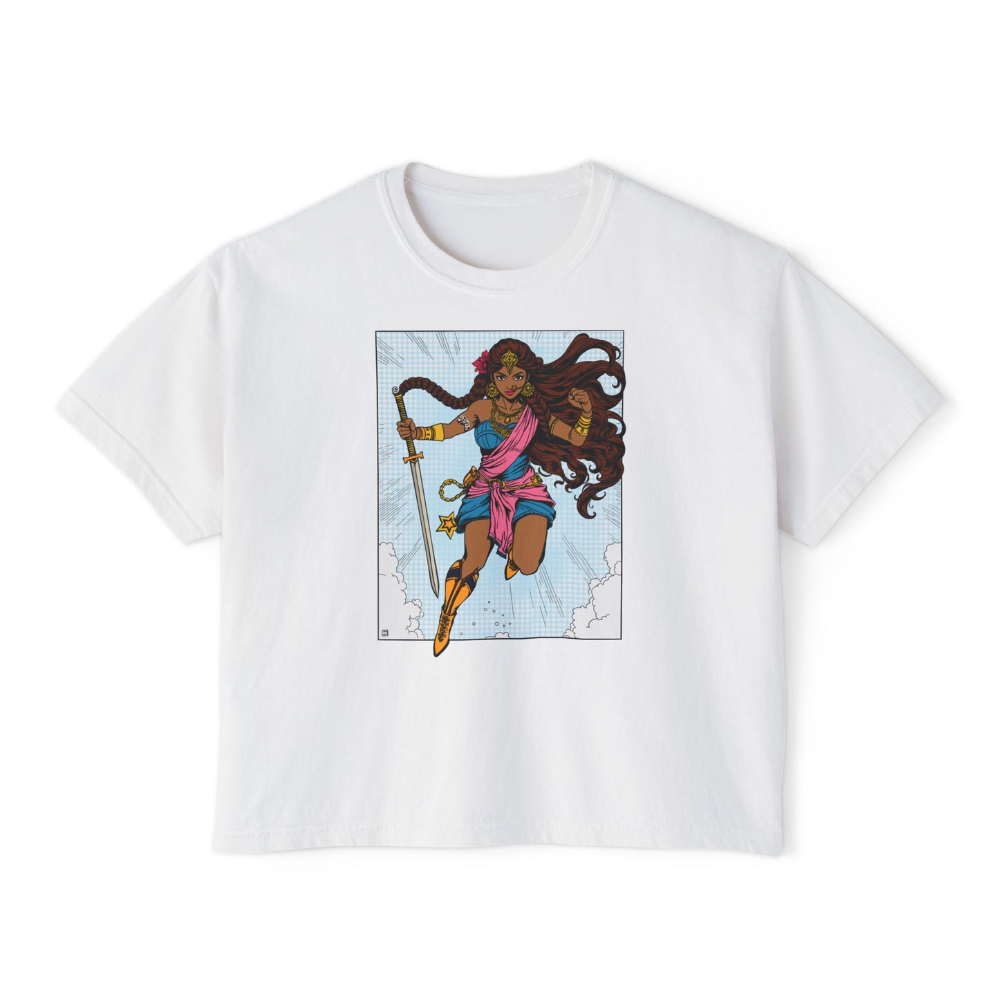 Bollywood Desi Super Girl Boxy Tee
