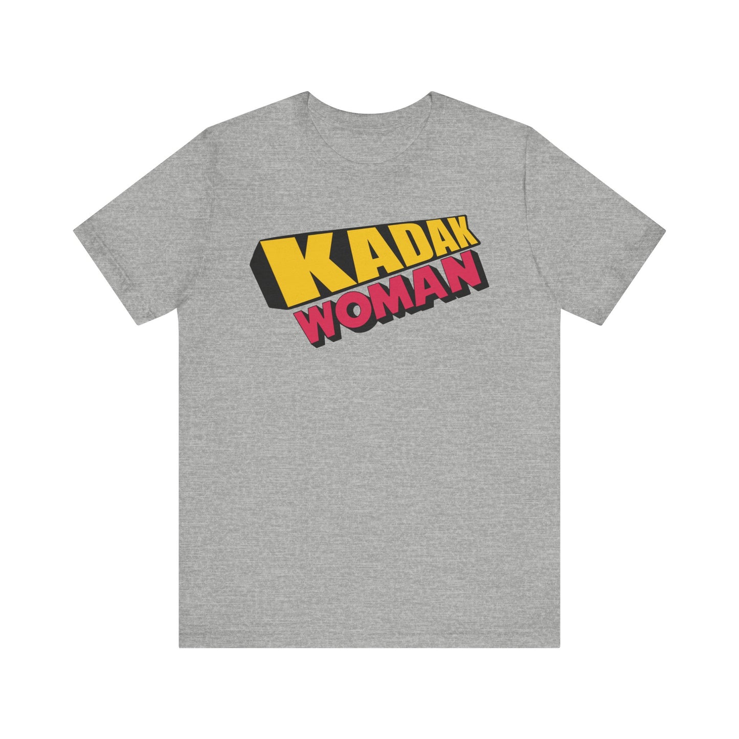 Kadak Woman Logo Bollywood South Asian Desi Girl Short Sleeve Tee