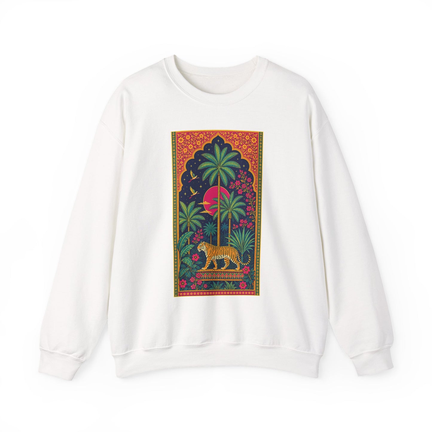 Desi Heritage Jungle Graphic Crewneck Sweatshirt