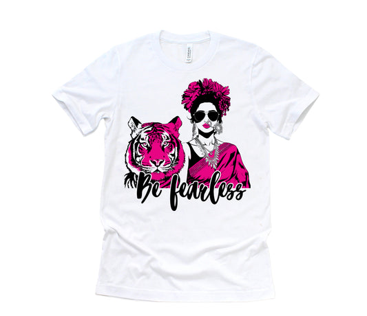Be Fearless Bollywood South Asian Desi Girl Short Sleeve Tee