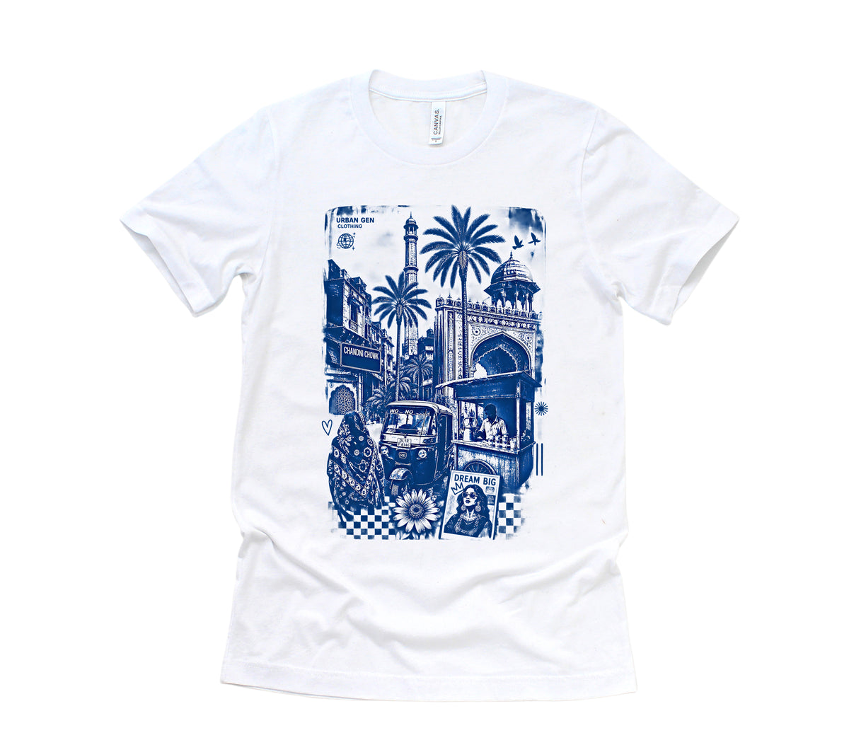 Dilli Vibes Cyanotype Short Sleeve Tee