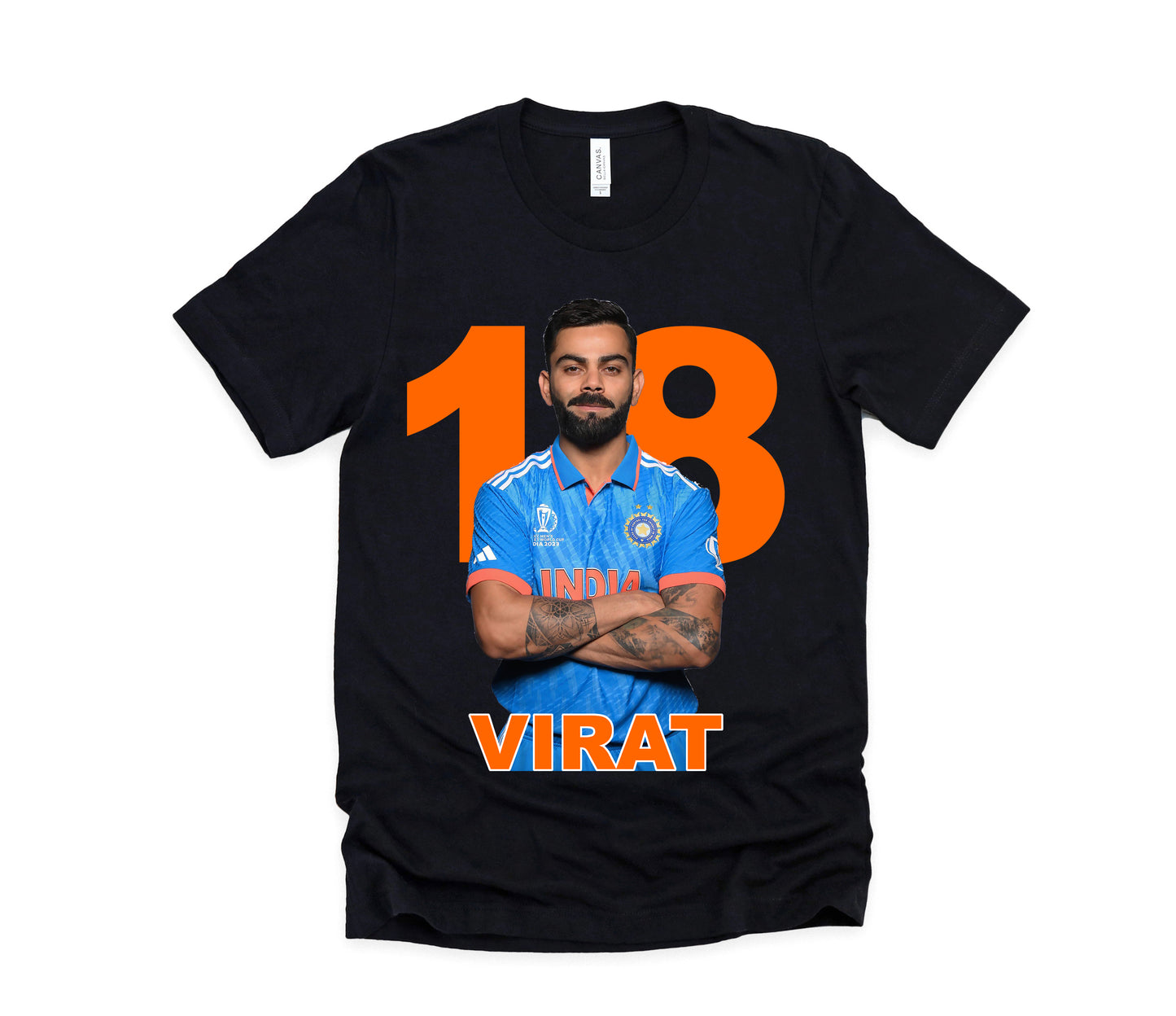 Indian Cricket Fan Virat Kohli Short Sleeve Tee