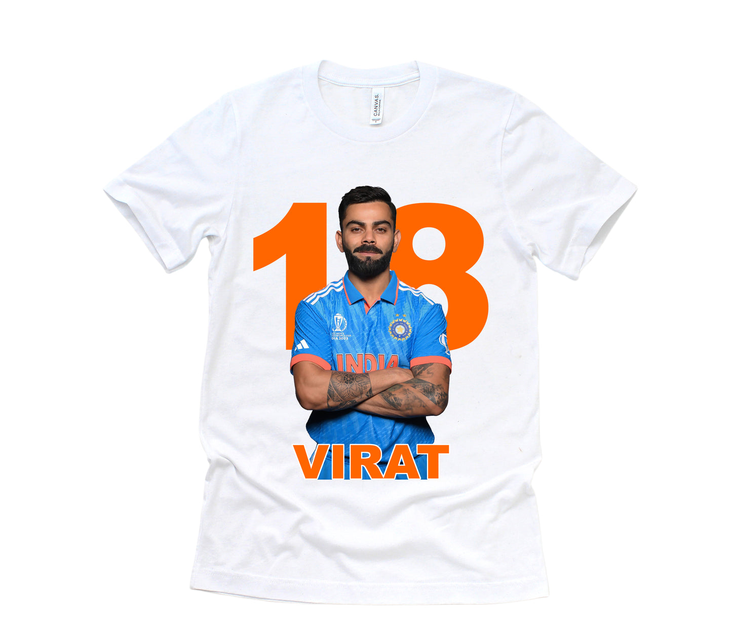 Indian Cricket Fan Virat Kohli Short Sleeve Tee