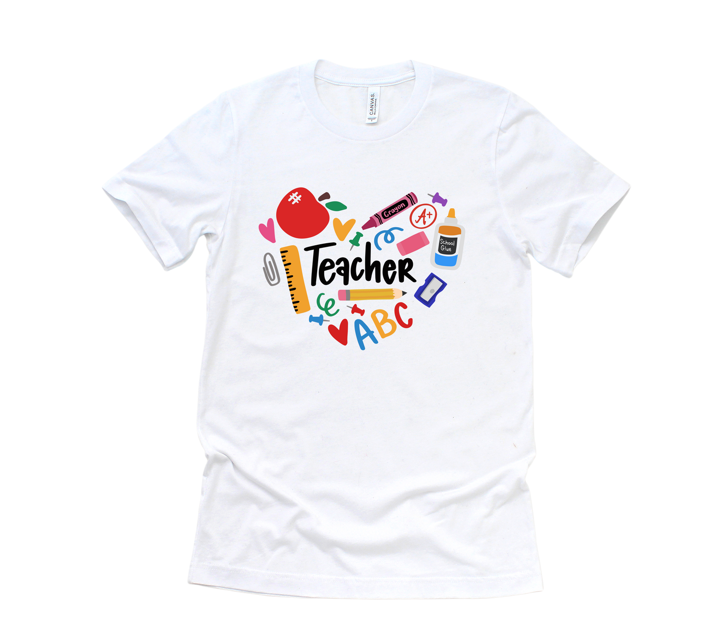 Teacher's Heart Short Sleeve Tee